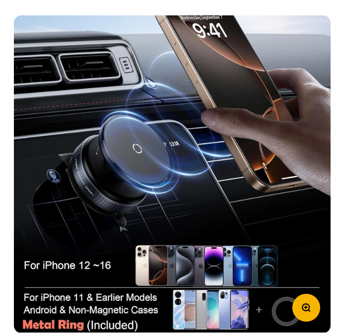 MagSafe Vacuum Phone Mount